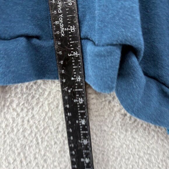 Yala Bamboo sweatshirt hoodie open front with pockets teal S/M casual comfy soft - Picture 7 of 11